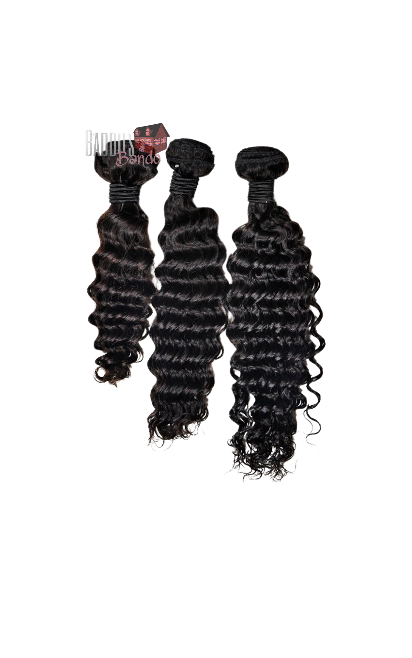 3 deep wave luxury Indian hair bundles